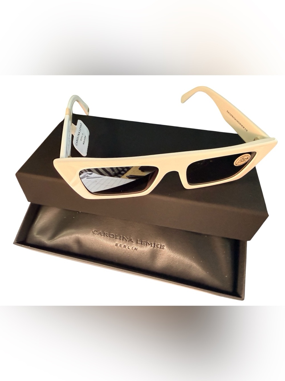 Carolina Lemke Berlin Eyewear - Eilish White Sunglasses - Picture 6 of 6